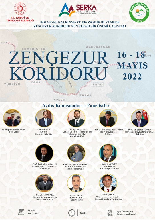 Zengezur Koridoru Çalıştayı  16-18 Mayısta Iğdır’da yapılacak
