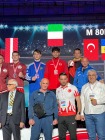 Avrupa Boks Şampiyonasında derece elde eden Aybuğa davul zurnayla karşılandı.