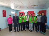Spor Şube Müdürü Ali Durna Öğrencileri Tebrik etti