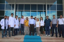 Azerbaycan Devlet Tarım Üniversitesi’nden gelen akademisyenlere katılım belgeleri verildi