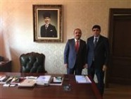 Rektör Alma, İçişleri Bakanlığı Müsteşar Yardımcısı Ahmet Avşar’ı Ziyaret Etti