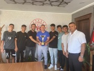 Tenis takımı Gökhan Yavaşer'i Ziyaret Etti