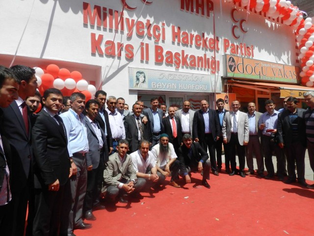 MHP Iğdır Milletvekili Dr. Sinan OĞAN, MHP Kars İl Başkanlığı’nın Yenilenen Binasını Açtı
