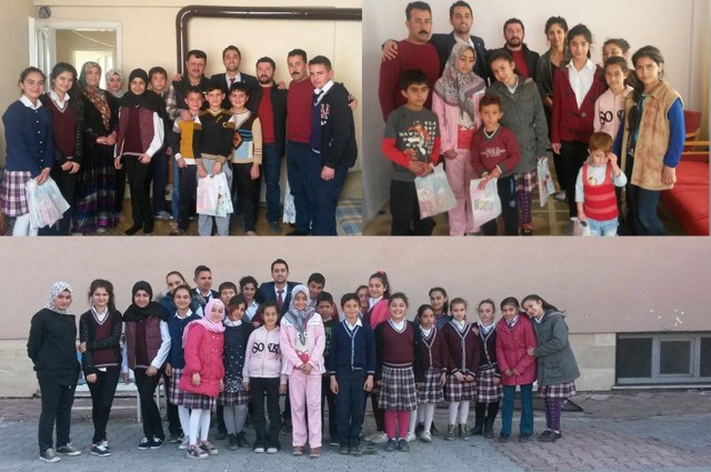 Öğrencilerden Türkmen Ailelere Yardım