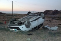 Iğdır'da Otomobil Devrildi: 2 Yaralı