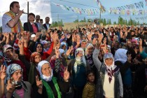 Hasanhan’da HDP’li adaylara coşkulu karşılama
